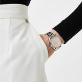 Michael Kors Kacie Three Hand Pink Dial Silver Steel Strap Watch for Women - MK6929 Buy Now By Michael Kors