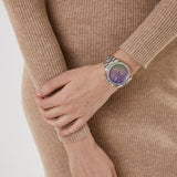 Guess Sol Chronograph Crystals Multicolor Dial Silver Steel Strap Watch For Women - GW0483L1 Buy Now By Guess