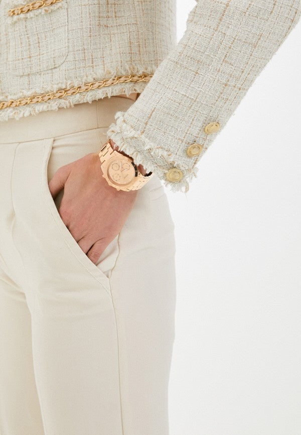 Guess Eclipse Rose Gold Dial Rose Gold Steel Strap Watch for Women - GW0314L3 Buy Now By Guess