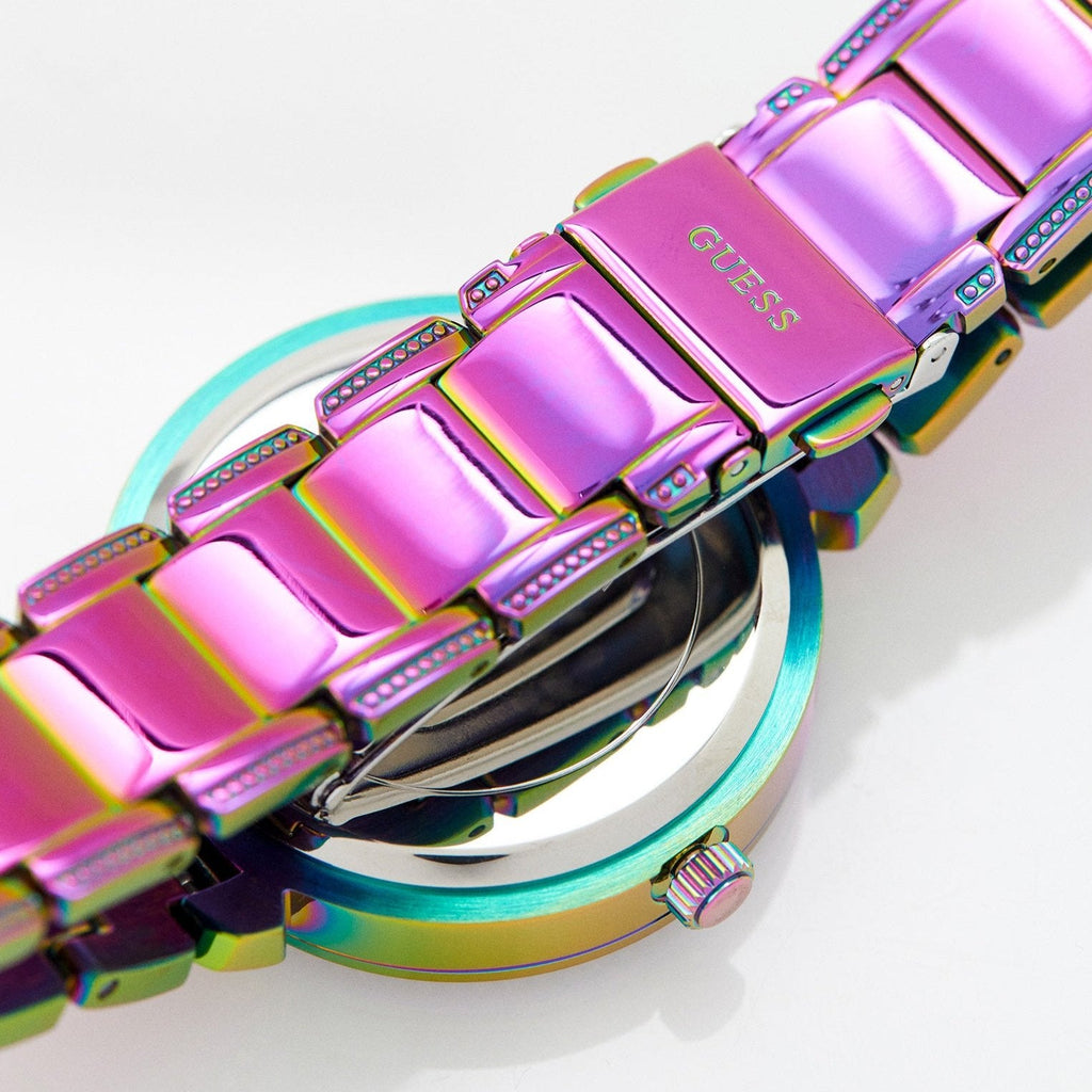 Guess Lily Analog Purple Dial Purple Steel Strap Watch For Women - GW0528L4 Buy Now By Guess