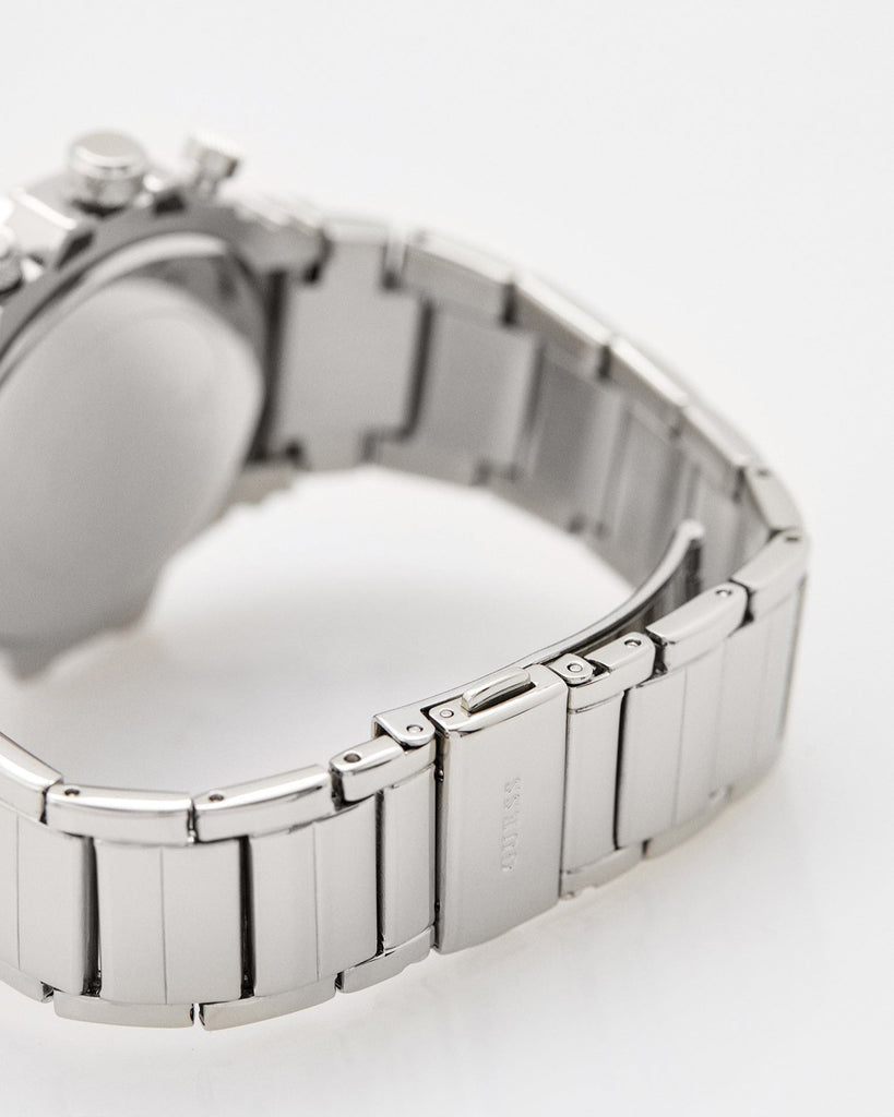 Guess Fusion Chronograph Crystals Silver Dial Silver Steel Strap Watch For Women - GW0552L1 Buy Now By Guess