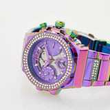 Guess Fusion Chronograph Purple Dial Purple Steel Strap Watch for Women - GW0552L4 Buy Now By Guess