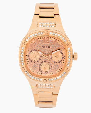 Guess Duchees Quartz Rose Gold Dial Rose Gold Steel Strap Watch For Women - GW0558L3 Buy Now By Guess