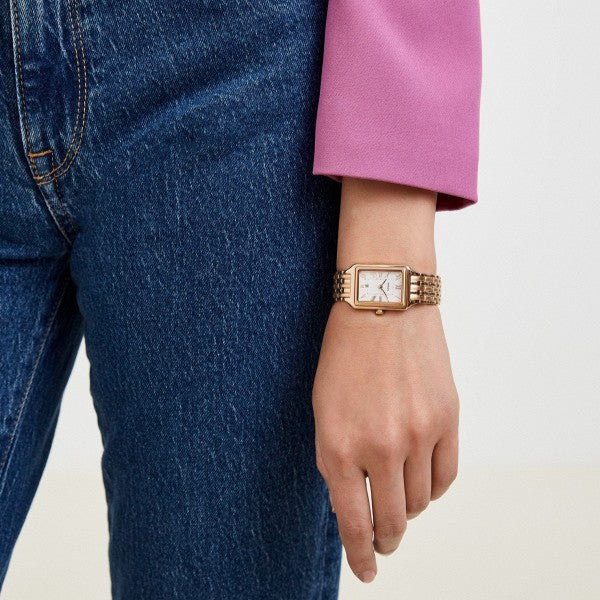 Fossil Raquel Three Hand Date White Dial Rose Gold Steel Strap Watch For Women - ES5271 Buy Now By Fossil