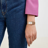 Fossil Raquel Three Hand Date White Dial Rose Gold Steel Strap Watch For Women - ES5271 Buy Now By Fossil