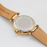 Michael Kors Parker Three Hand Gold Dial Brown Leather Strap Watch For Women - MK2973 Buy Now By Michael Kors