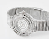 Guess Dream Crystals Silver Dial Silver Mesh Strap Watch For Women - GW0550L1 Buy Now By Guess