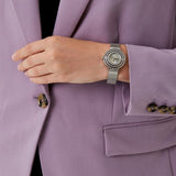 Guess Dream Crystals Silver Dial Silver Mesh Strap Watch For Women - GW0550L1 Buy Now By Guess