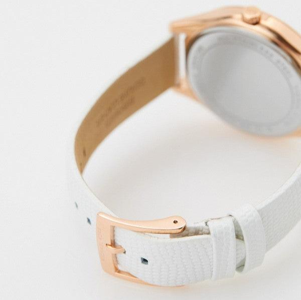 Michael Kors Harlowe Analog Rose Gold Dial White Leather Strap Watch For Women - MK2989 Buy Now By Michael Kors
