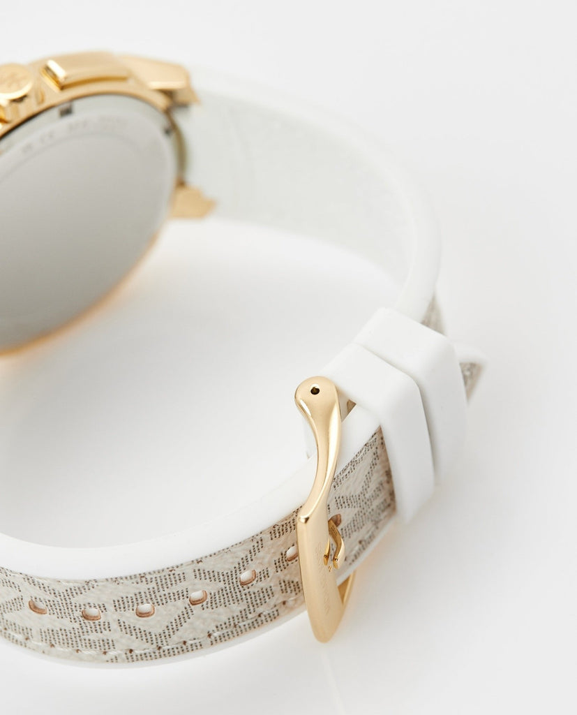 Michael Kors Sydney Quartz White Dial White Leather Strap Watch For Women - MK7221 Buy Now By Michael Kors