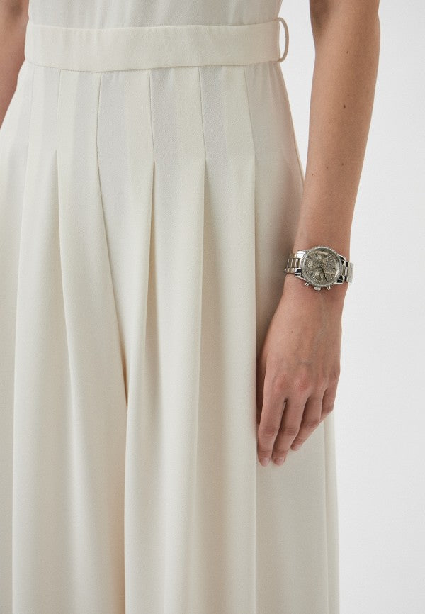 Michael Kors Ritz Chronograph Crystals Silver Dial Silver Steel Strap Watch For Women - MK7301 Buy Now By Michael Kors