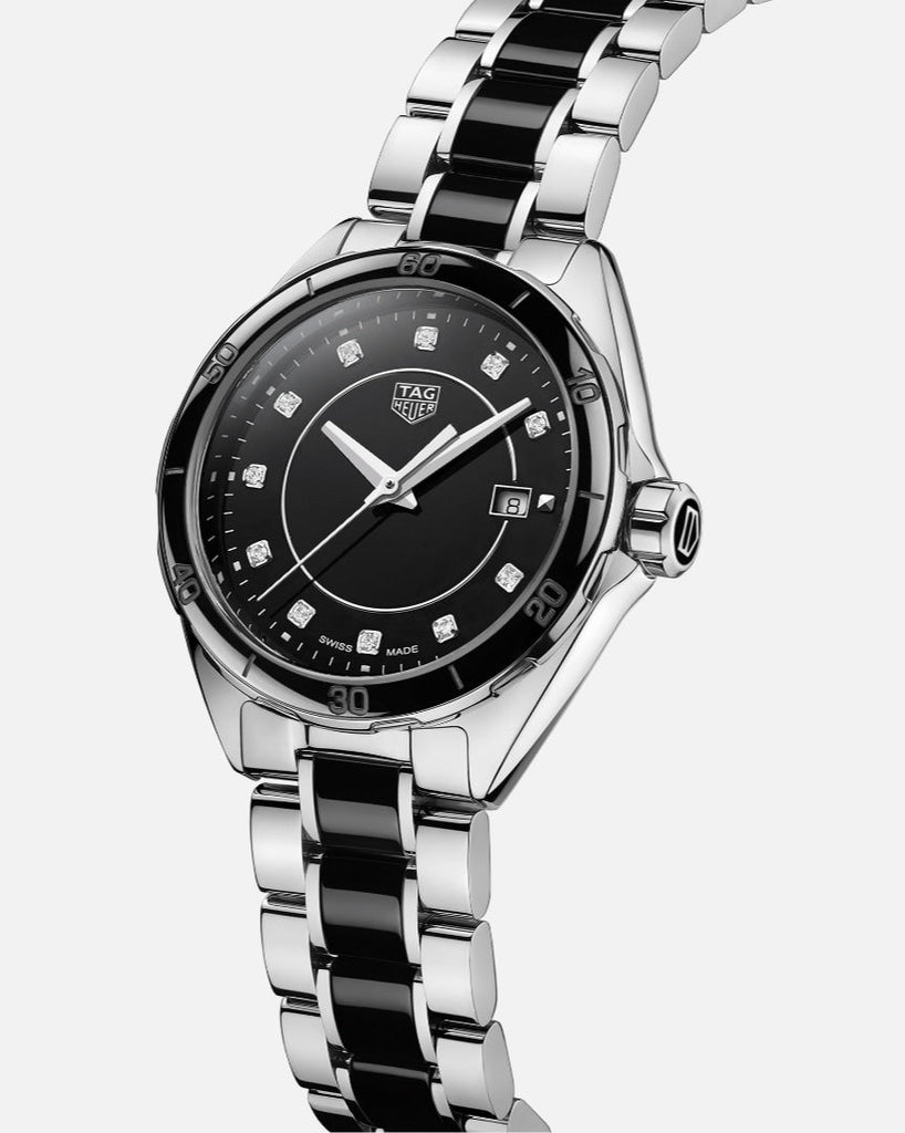 Tag Heuer Formula 1 Diamonds Black Dial Two Tone Steel Strap Watch for Women - WBJ141AB.BA0973 Buy Now By Tag Heuer