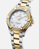 Tag Heuer Aquaracer Diamonds Mother of Pearl Dial Two Tone Steel Strap Watch for Women - WBD1323.BB0320 Buy Now By Tag Heuer