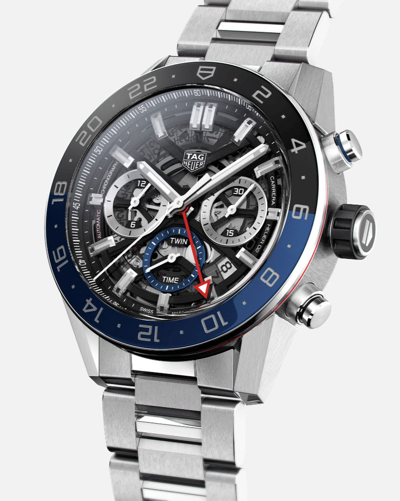 Tag Heuer Carrera Chronograph Blue Dial Silver Steel Strap Watch for Men - CBG2A1Z.BA0658 Buy Now By Tag Heuer