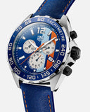 Tag Heuer Formula 1 Gulf Edition Blue Dial Blue Leather Strap Watch for Men - CAZ101N.FC8243 Buy Now By Tag Heuer