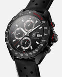 Tag Heuer Formula 1 Automatic Chronograph Black Dial Black Leather Strap Watch for Men - CAZ2011.FT8024 Buy Now By Tag Heuer