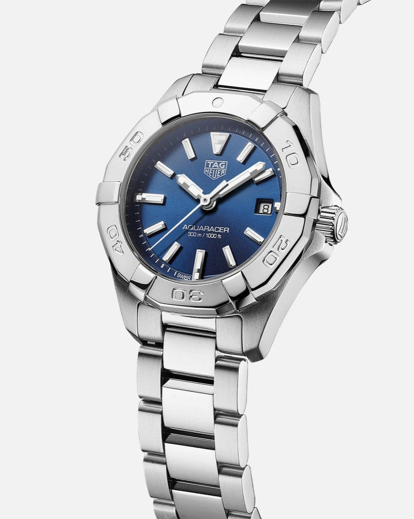 Tag Heuer Aquaracer Blue Dial Silver Steel Strap Watch for Women - WBD1412.BA0741 Buy Now By Tag Heuer