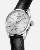 Tag Heuer Carrera Date Silver Dial Black Leather Strap Watch for Men - WBN2111.FC6505 Buy Now By Tag Heuer