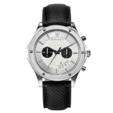 Maserati Circuito Chronograph Analog White Dial Black Leather Strap Watch for Men - R8871627005 Buy Now By Maserati