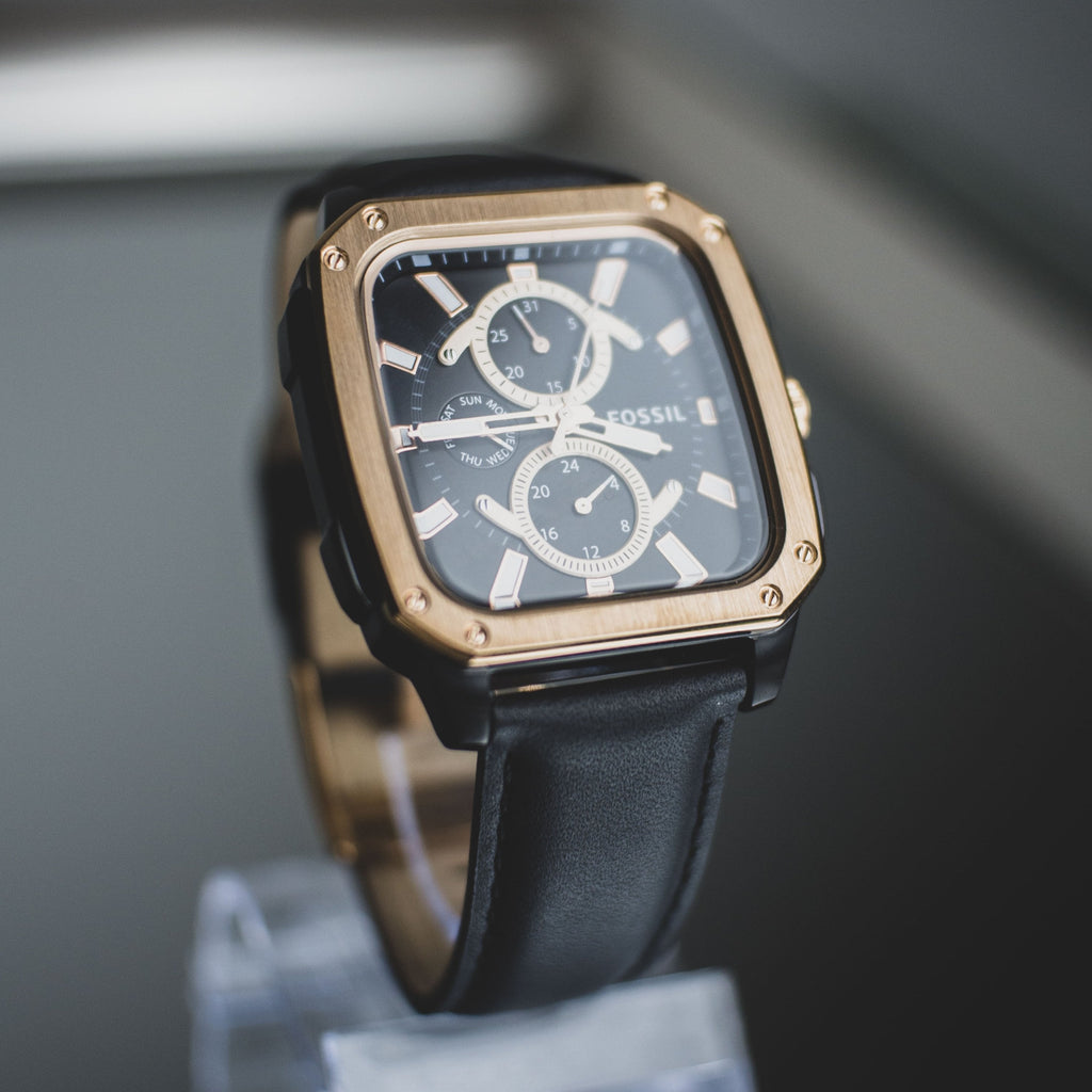 Fossil Multifunction Black Dial Black Leather Strap Watch for Men - BQ2654 Buy Now By Fossil