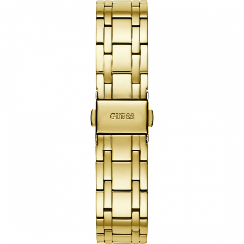Guess Cosmo Diamonds Gold Dial Gold Steel Strap Watch For Women - GW0033L2 Buy Now By Guess