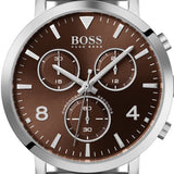 Hugo Boss Spirit Brown Dial Silver Mesh Bracelet Watch for Men - 1513694 Buy Now By Hugo Boss
