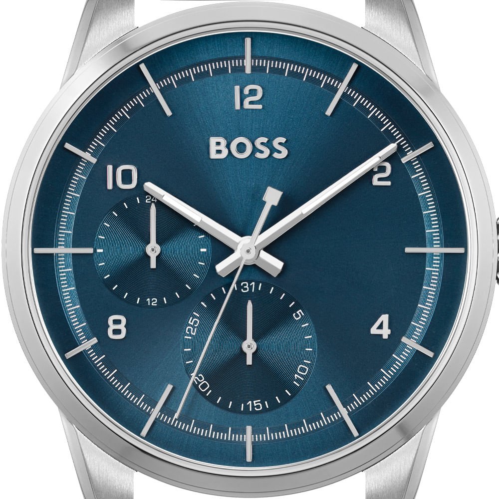 Hugo Boss Sophio Blue Dial Silver Mesh Bracelet Watch for Men - 1513942 Buy Now By Hugo Boss