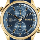 Hugo Boss Globetrotter Blue Dial Blue Silicone Strap Watch for Men - 1513822 Buy Now By Hugo Boss