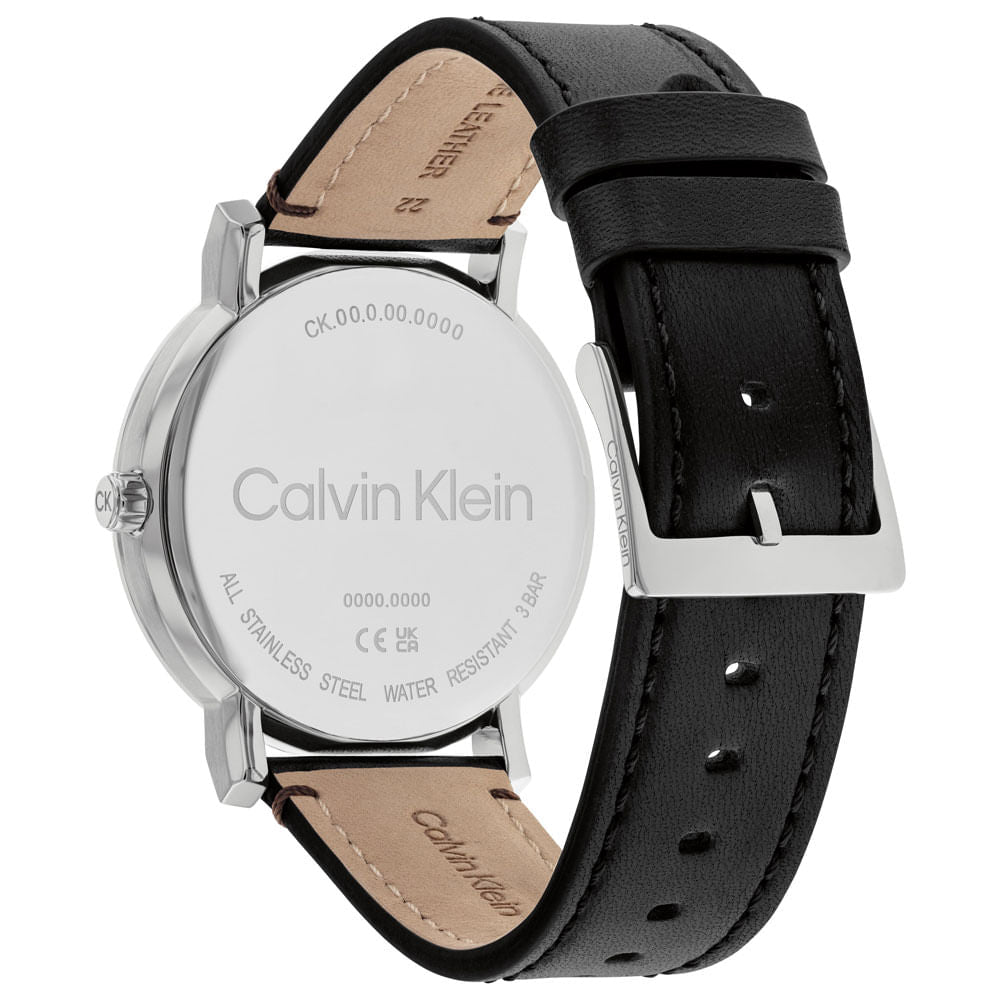 Calvin Klein City Silver Dial Black Steel Strap Watch for Men - K2G2G1CX Buy Now By Calvin Klein