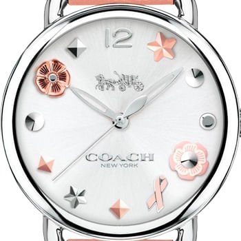 Coach Tatum White Dial Pink Leather Strap Watch For Women - 14502799 Buy Now By Coach