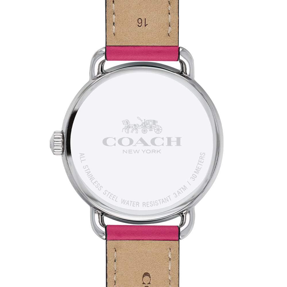 Coach Delancey White Dial Red Leather Strap Watch for Women - 14502879 Buy Now By Coach