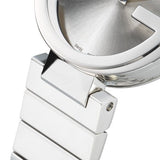 Gucci G Interlocking Silver Dial Silver Steel Strap Watch For Women - YA133503 Buy Now By Gucci