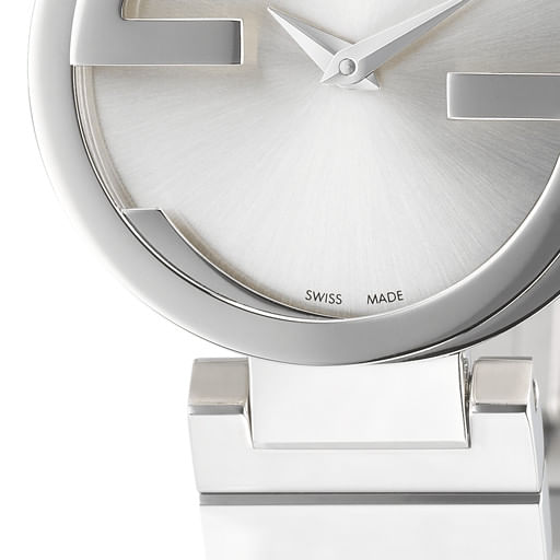 Gucci G Interlocking Silver Dial Silver Steel Strap Watch For Women - YA133503 Buy Now By Gucci