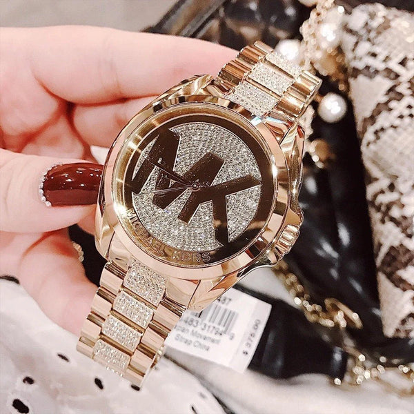 Michael Kors Bradshaw Gold Dial Gold Steel Strap Watch for Women - MK6487 Buy Now By Michael Kors