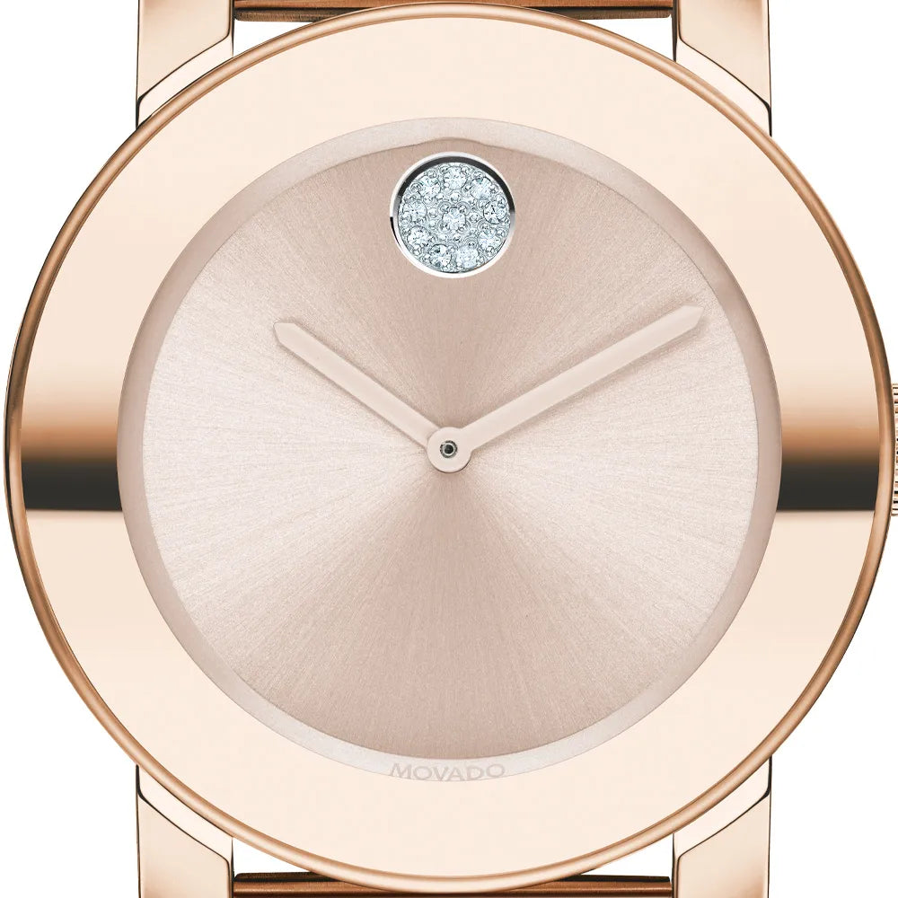 Movado Bold Rose Gold Dial Two Tone Steel Strap Watch for Women - 3600639 Buy Now By Movado