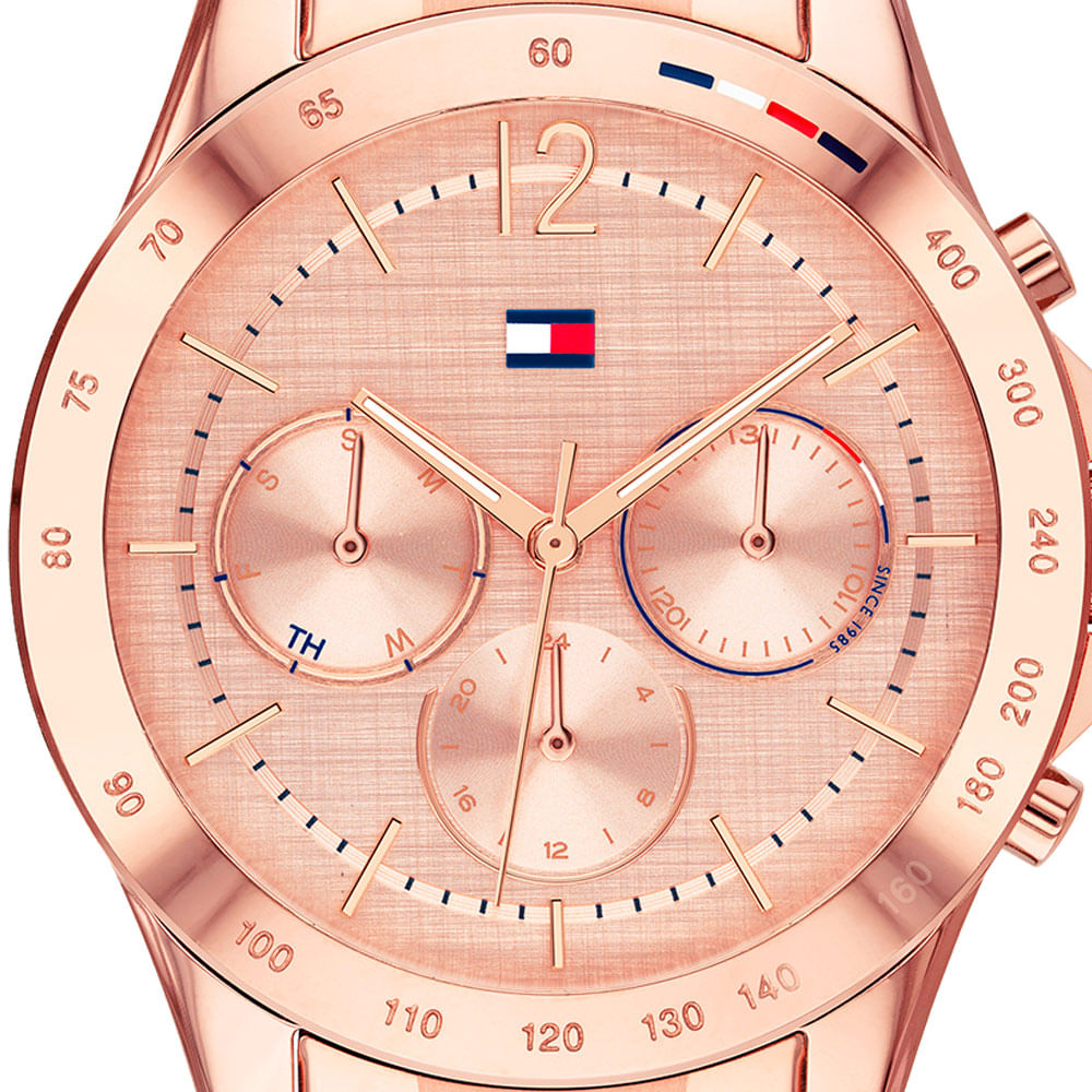Tommy Hilfiger Haven Chronograph Rose Gold Dial Rose Gold Steel Strap Watch For Women - 1782197 Buy Now By Tommy Hilfiger