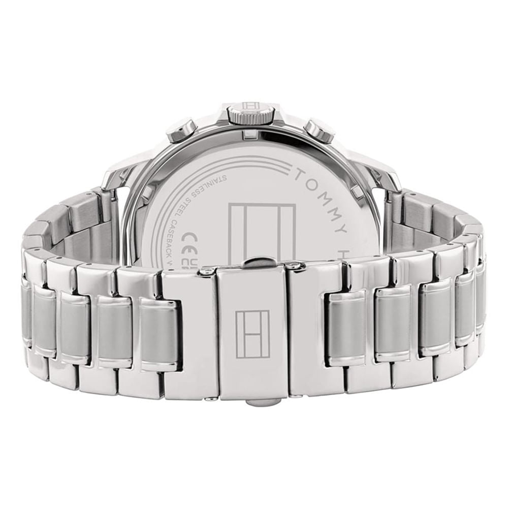 Tommy Hilfiger Luca Chronograph Blue Dial Silver Steel Strap Watch For Men - 1710492 Buy Now By Tommy Hilfiger