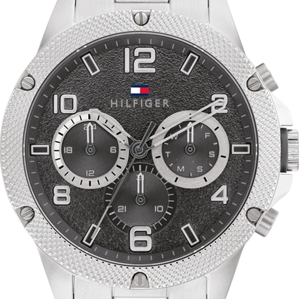 Tommy Hilfiger Blaze Chronograph Black Dial Silver Steel Strap Watch For Men - 1792029 Buy Now By Tommy Hilfiger