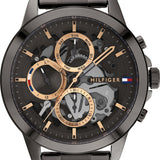 Tommy Hilfiger Henry Chronograph Grey Dial Grey Steel Strap Watch For Men - 1710479 Buy Now By Tommy Hilfiger