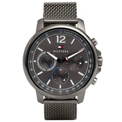 Tommy Hilfiger London Chronograph Grey Dial Grey Mesh Bracelet Watch for Men - 1791530 Buy Now By Tommy Hilfiger