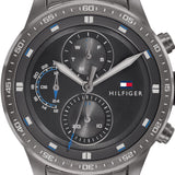 Tommy Hilfiger Trent Chronograph Grey Dial Grey Steel Strap Watch For Men - 1791806 Buy Now By Tommy Hilfiger