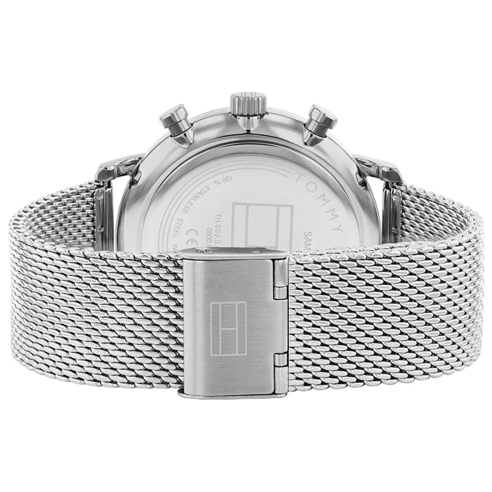 Tommy Hilfiger Legend Chronograph Green Dial Silver Mesh Bracelet Watch For Men - 1710567 Buy Now By Tommy Hilfiger