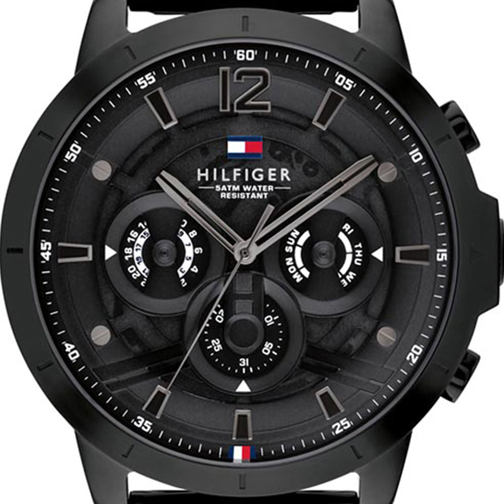 Tommy Hilfiger Classic Chronograph Black Dial Black Steel Strap Watch For Men - 1710494 Buy Now By Tommy Hilfiger