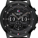 Tommy Hilfiger Classic Chronograph Black Dial Black Steel Strap Watch For Men - 1710494 Buy Now By Tommy Hilfiger