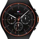 Tommy Hilfiger Justin Black Dial Black Rubber Strap Watch For Men - 1792056 Buy Now By Tommy Hilfiger