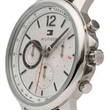 Tommy Hilfiger Landon Chronograph White Dial Brown Leather Strap Watch for Men - 1791531 Buy Now By Tommy Hilfiger