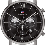 Tommy Hilfiger Evan Black Dial Black Leather Strap Watch for Men - 1710395 Buy Now By Tommy Hilfiger