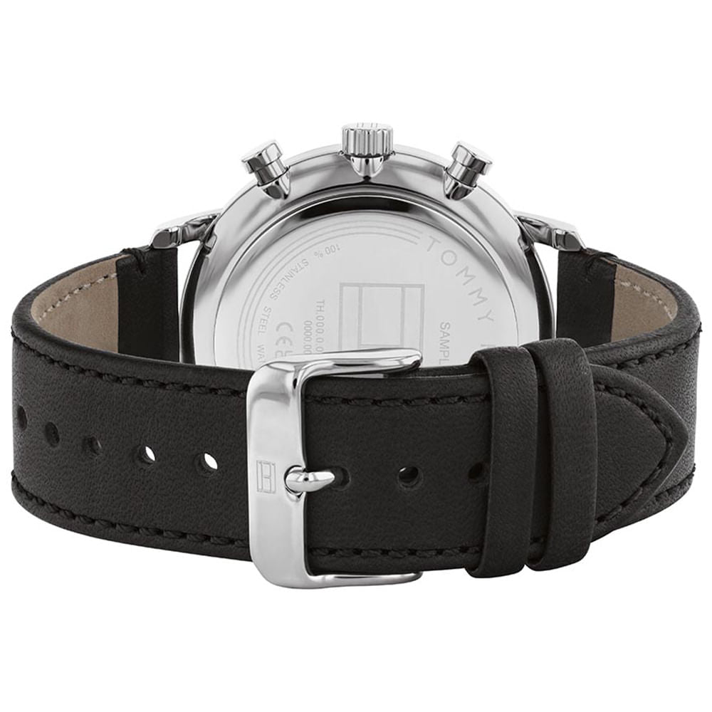 Tommy Hilfiger Legend Chronograph Black Dial Black Leather Strap Watch For Men - 1710565 Buy Now By Tommy Hilfiger