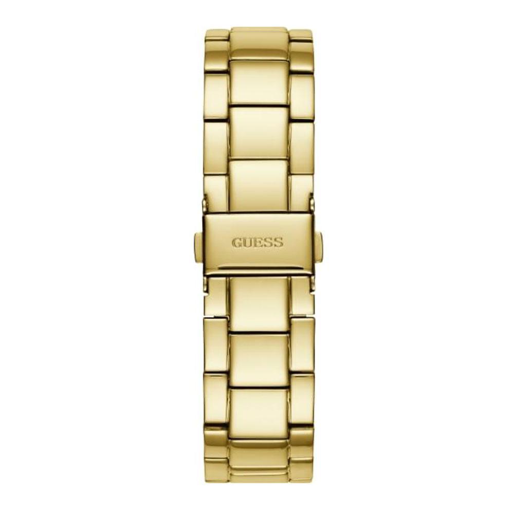 Guess Solar Chronograph Diamonds White Dial Gold Steel Strap Watch for Women - W1069L2 Buy Now By Guess