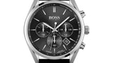 Hugo Boss Champion Black Dial Black Leather Strap Watch for Men - 1513816 Buy Now By Hugo Boss